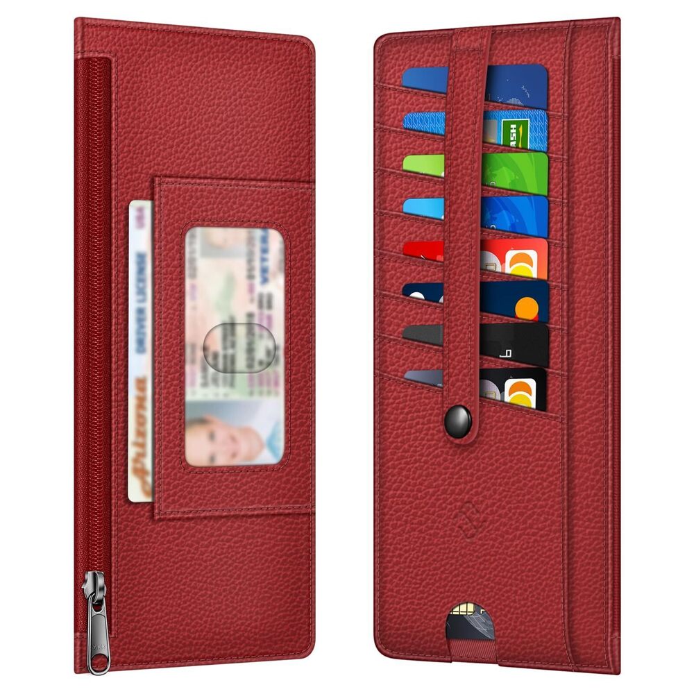 4111 Slim Credit Card Wallet Holder Change Pouch, RFID Blocking Business